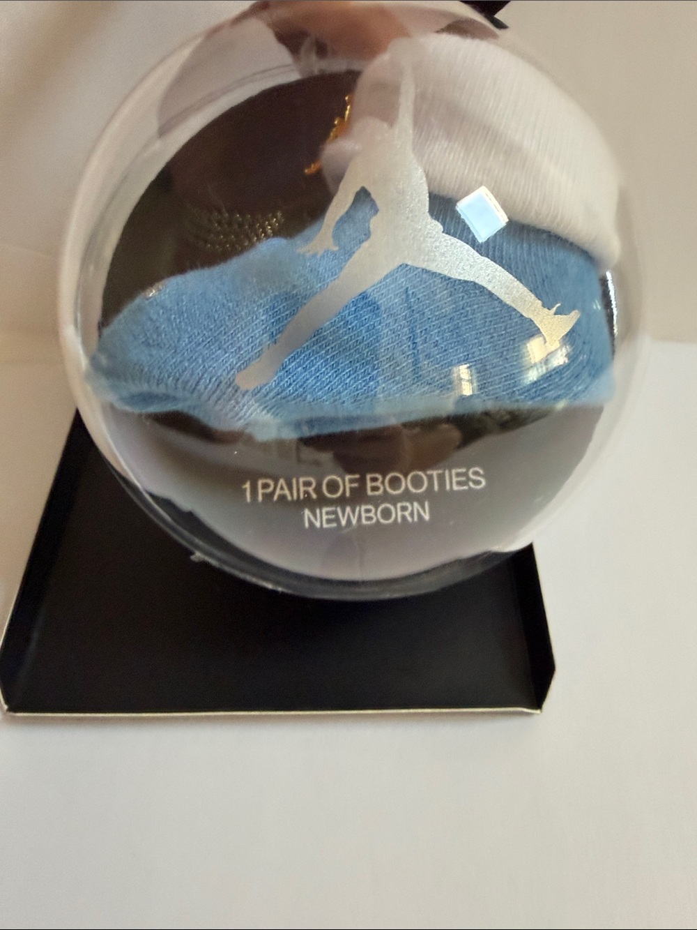 Air Jordan Baby Booties Newborn to 6 Mos Ornament Blue White from Nike